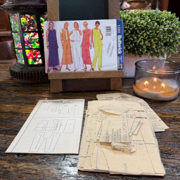 Butterick 5589 Sewing Pattern Fast & Easy 12 14 16 Skirt Pant Top Cute - Picture 8 of 9